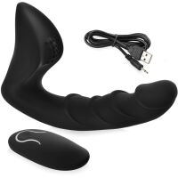 2v1 SAMONOSNÝ VIBRÁTOR PRO ŽENY MASAŽÉR PROSTATY PROMUŽE - 10 SEX FUNKCÍ + OVLADAČ  - 79220693 - 2