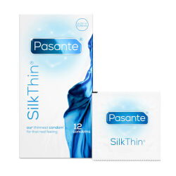 Pasante Silk Thin ultra tenké kondomy 12 ks - 78650534
