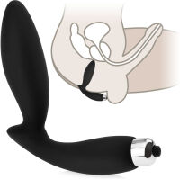 ŠTÍHLÝ MASAŽÉR PROSTATY SILIKONOVÝ ANÁLNÍ VIBRÁTOR  - 72295759 - 2