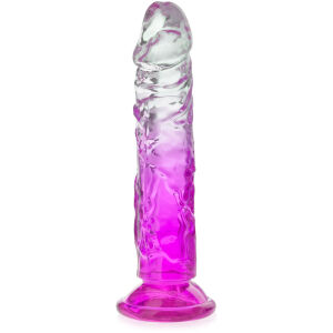 PRUŽNÉ GELOVÉ DILDO 17 cm DVOUBAREVNÝ UMĚLÝ PENIS - 74096908