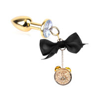 Anální kolík a svorky na bradavky s černými stužkami - 77956562 - 3