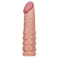 Tělový návlek na penis s výstupky prodlužuje o 5 cm - 74810299 - 4