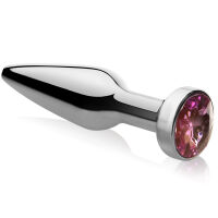 ÚZKÝ ANÁLNÍ KOLÍK PLUG DO ANÁLU NEREZOVÁ OCEL, OZDOBNÝ KŘIŠŤÁL - 76404483 - 2