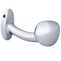 Ocelový ohnutý anální kolík 3,6 cm průměru - 72216566 - 3