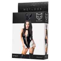 Smyslné body Glossy Wetlook Stacy s králičími ušima - 71779389 - 9