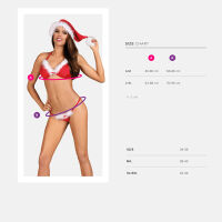 Obsessive Sada Vánoční Bikini Santastic - 79630015 - 7