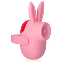 Růžový králíček mini masér celého těla masturbátor pro ženy - 79186214 - 3