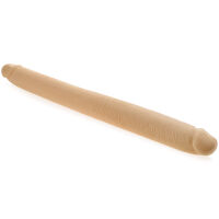 VELKÝ DILDO 49 cm DOUBLE DONG DVOJITÝ LESBICKÝ PENIS  TĚLOVÁ BARVA- 70173814 - 2