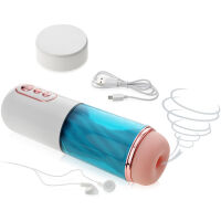 SACÍ MASTURBÁTOR S MĚKOUČKOU VLOŽKOU - 7 FUNKCÍ VIBRACÍ + 7 FUNKCÍ SÁNÍ - 79429840 - 2