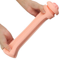 Měkké realistické rty a hluboké hrdlo v plechovce Cream Ale masturbátor - 78692141 - 3