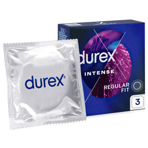 Durex Intense Kondomy s výstupky a speciálním lubrikantem 3 ks - 71455409