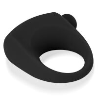 Černý erekční kroužek na penis s vibracemi - 71923663 - 6