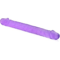 DOUBLE DONG SUPER ELASTICKÝ DVOJITÝ LESBICKÝ PENIS GELOVÉ DILDO  - 74142066 - 3