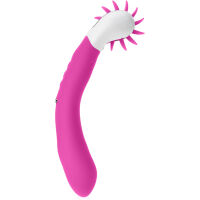 VIBRÁTOR 2V1 OTÁČIVÝ JAZÝČEK PRO ORÁLNÍ ROZKOŠ 12 SEX FUNKCÍ - 77654267 - 4