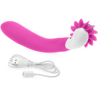 VIBRÁTOR 2V1 OTÁČIVÝ JAZÝČEK PRO ORÁLNÍ ROZKOŠ 12 SEX FUNKCÍ - 77654267 - 2