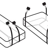 KOMPLET PŘIPEVŇOVANÝ K POSTELI POUTA NA NOHY A RUCE BONDAGE  – 70516944 - 2