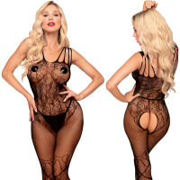 PENTHOUSE DIRTY MIND - SÍŤOVANÉ BODYSTOCKING  S KVĚTINOVÝM VZOREM A MAŠLIČKAMI - 73894220 - 3
