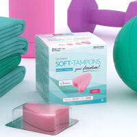 Houbičkové tampony pro použití během sexu SOFT TAMPONS MINI 3 ks - 72165692 - 4