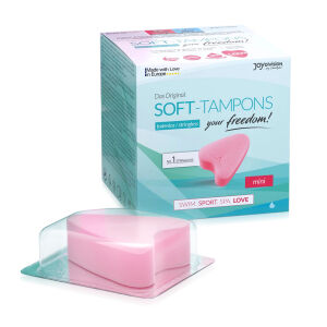 Houbičkové tampony pro použití během sexu SOFT TAMPONS MINI 3 ks - 72165692