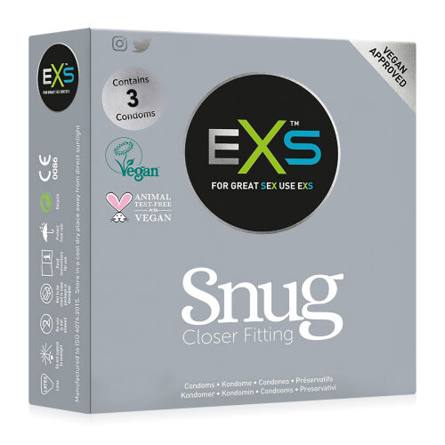 EXS SNUG CLOSER FIT kondom těsnější lepší přizpůsobení - 70501135