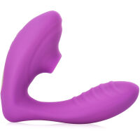 SACÍ MASAŽÉR DO VAGÍNY I NA KLITORIS MASTURBÁTOR PRO ŽENY SAMONOSNÝ VIBRÁTOR FIALOVÁ BARVA- 73647712 - 3