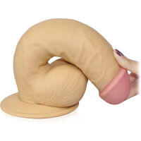 PŘIROZENÉ DILDO PENIS ULTRA JEMNÝ MATERIÁL  - 70847152 - 2