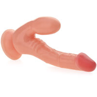 DVOJITÉ DILDO 2v1 UMĚLÝ PENIS + ANAL PLUG KOLÍK NA PŘÍSAVCE - 75591490 - 2