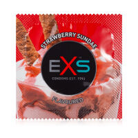 Jahodový kondom EXS STRAWBERRY SUNDAE - 78242303 - 2