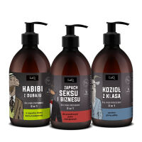 LAQ sada 3 sprchových gelů pro muže 3x500 ml - 79698032 - 3