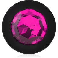 SILIKONOVÝ ANÁLNÍ KOLÍK ELEGANTNÍ ANAL PLUG S KŘIŠŤÁLEM - 71066634 - 4