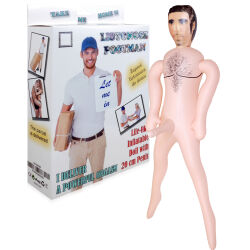 Nafukovací panna lásky LISTONOŠ penis 20 cm - 71579101
