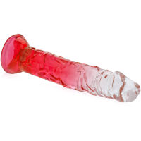 PRUŽNÉ GELOVÉ DILDO 17 cm DVOUBAREVNÝ UMĚLÝ PENIS  - 74904605 - 2