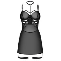 Obsessive Arrowel černé tričko + choker a pásky na stehna - 79170522 - 5