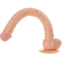 UMĚLÝ PENIS - DLOUHÝ 42CM - DONG, GELOVÉ DILDO NA PŘÍSAVCE - 75657995 - 3