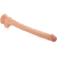 UMĚLÝ PENIS - DLOUHÝ 42CM - DONG, GELOVÉ DILDO NA PŘÍSAVCE - 75657995 - 2