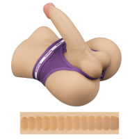 Realistický masturbátor anální otvor + penis 18,5 cm unisex - 76734528 - 4