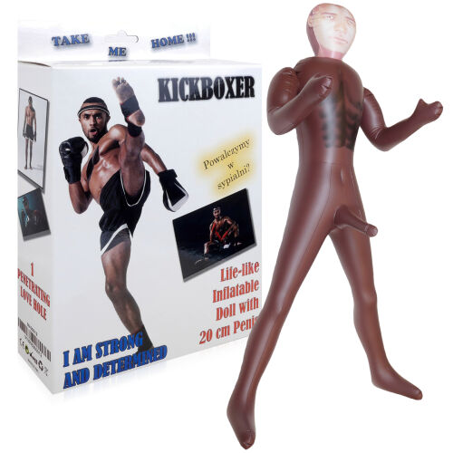 Nafukovací panna lásky Kickboxer penis 20 cm - 79963850