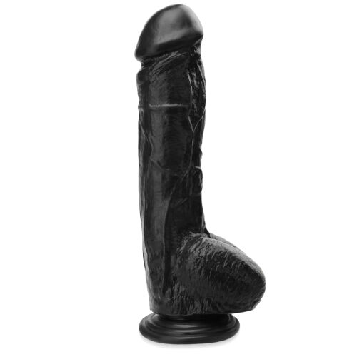 Realistický velký umělý penis 22 cm tlusté dildo černé - 72430634