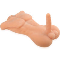 Torzo s velkým penisem a varlaty mužská panenka svalnatý milenec – 76980464 - 2