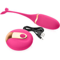 STIMULAČNÍ VAJÍČKO DO VAGÍNY I ANÁLU  NA DÁLKOVÉ OVLÁDÁNÍ  - 10 SEX FUNKCÍ RŮŽOVÁ BARVA- 73921135 - 3