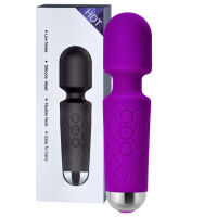 Fialový mini masážní přístroj wand 160 funkcí vodotěsný 15 cm - 78631375 - 5