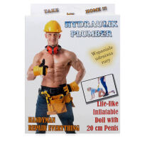 Nafukovací panna lásky Instalátor penis 20 cm - 74303475 - 5