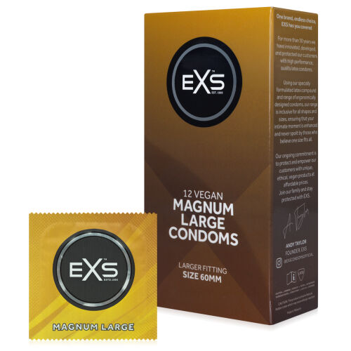Kondomy XL 60 mm velký penis EXS MAGNUM LARGE 12 ks - 70948089