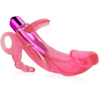 GELOVÝ ANÁLNĚ-VAGINÁLNÍ VIBRÁTOR - STIMULÁTOR NA MEGA ROZKOŠ - 70770098 - 2