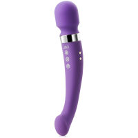 SILIKONOVÝ MASAŽÉR S PENETRÁTOREM VAGÍNY V JEDNOM  - DGE LF011 - 3