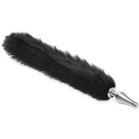 HEBKÝ DLOUHÝ 49 CM LIŠČÍ OHON SE ŠTÍHLÝM KOVOVÝM ANÁLNÍM KOLÍKEM - PLUG DO ANUSU  - 74051276 - 2