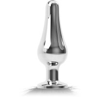 HEBKÝ DLOUHÝ 49 CM LIŠČÍ OHON SE ŠTÍHLÝM KOVOVÝM ANÁLNÍM KOLÍKEM - PLUG DO ANUSU  - 74051276 - 3