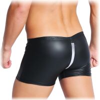 LATEXOVÉ PÁNSKÉ BOXERKY SE ZIPEM NA HÝŽDÍCH A KNOFLÍČKY NA PENISU VEL.  XL - 72478428 - 2