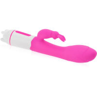 SUPER ELASTICKÝ ORGASOVÝ VIBRÁTOR S KRÁLÍČKEM NA KLITORIS - 36 FUNKCÍ + 2 SYSTÉMY RŮŽOVÁ BARVA- 72602691 - 2