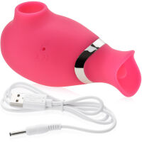 VZDUCHOVÝ MASAŽÉR KLITORISU S POHYBLIVÝM JAZÝČKEM - 5 FUNKCÍ SÁNÍ A VIBRACÍ - 70417980 - 5